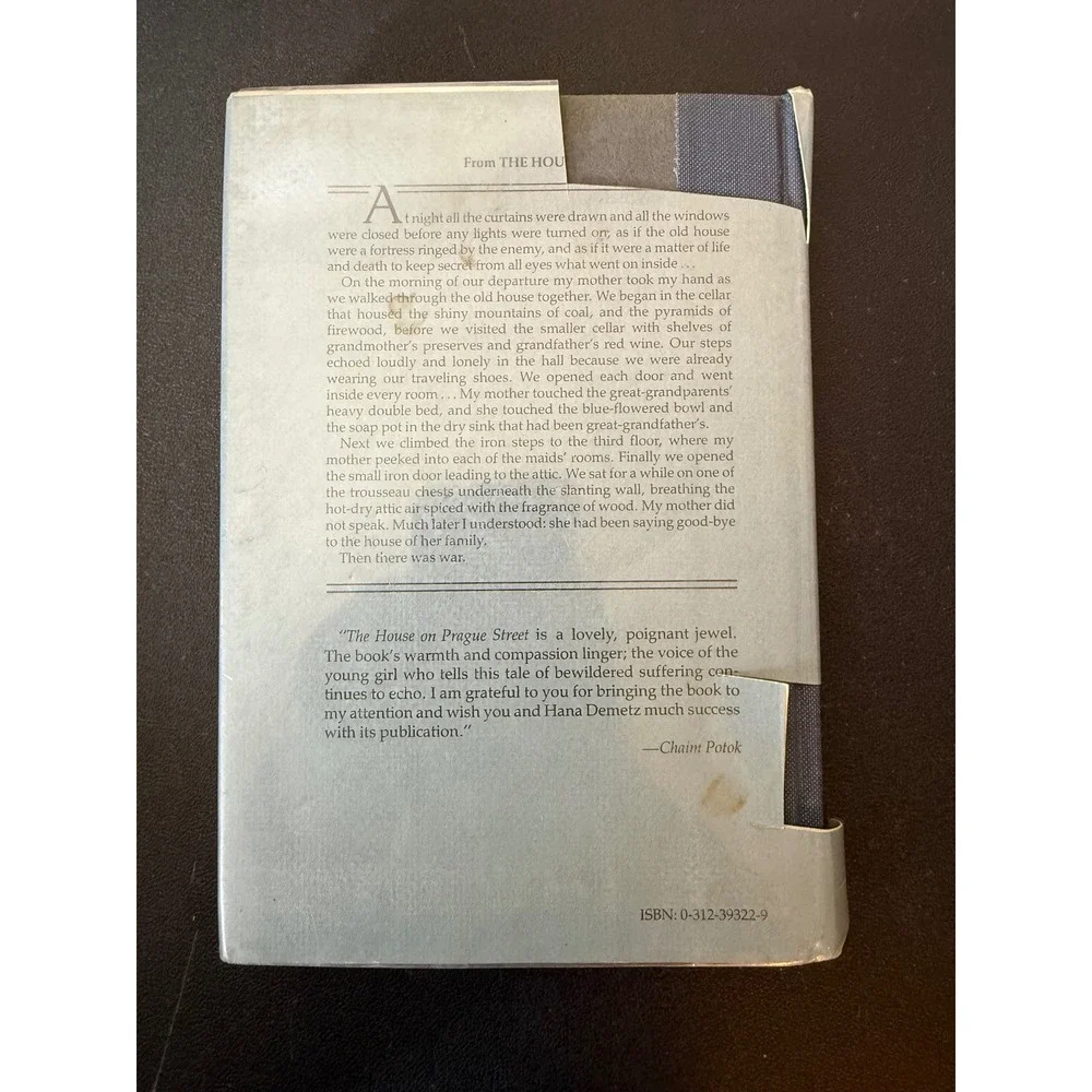 The House on Prague Street Hana Demetz Hardcover 1980‎ WWII Fiction
